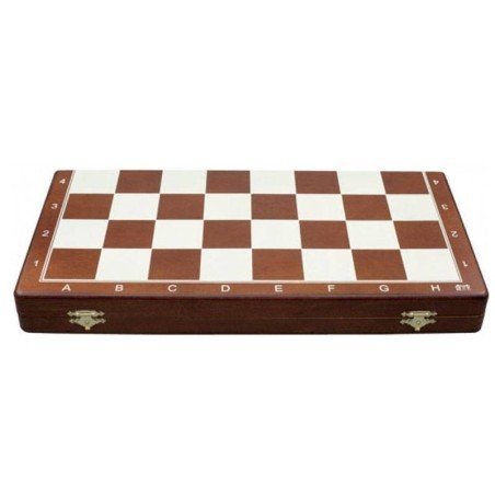 Walnut wood chess set 37 cm.