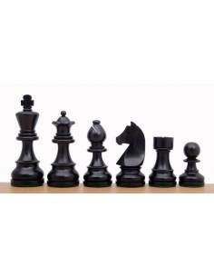 Piezas de ajedrez German Knight ebonizadas
