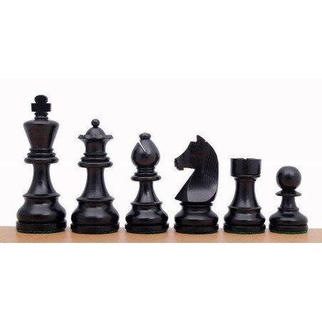 Piezas de ajedrez German Knight ebonizadas