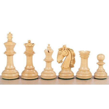 Chess pieces model Columbian acacia