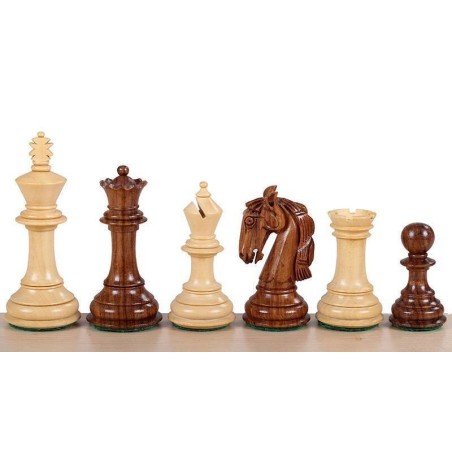 Chess pieces model Columbian acacia