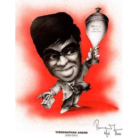 Caricatura campions del mon Viswanathan Anand