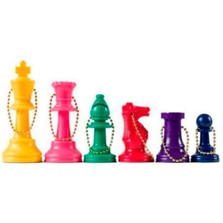 Colored keychains, ideal for gifts in schools or clubs