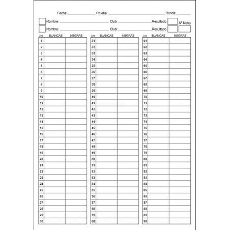 Chess worksheets (original and copy)