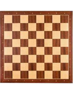 Tablero ajedrez madera Sapelly 45 cm. coordenadas Rechapados Ferrer