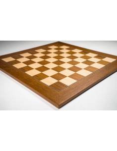 Tablero ajedrez madera Teka De Luxe 50 cm. Rechapados Ferrer
