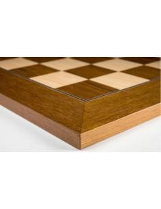 Tablero ajedrez madera Teka De Luxe 50 cm. Rechapados Ferrer