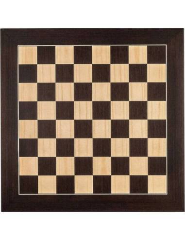 Tauler escacs fusta Wengue De Luxe 50 cm. Rechapados Ferrer