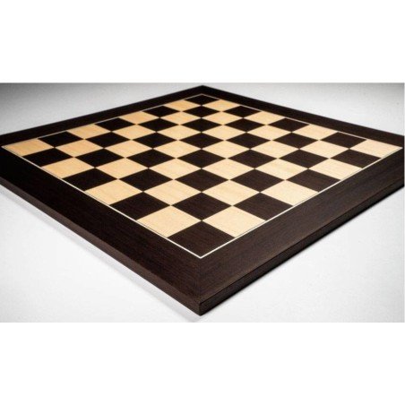 Tauler escacs fusta Wengue De Luxe 50 cm. Rechapados Ferrer