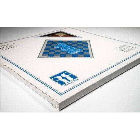 Tauler escacs fusta Wengue De Luxe 50 cm. Rechapados Ferrer