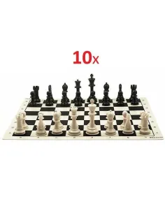Pack de 10 juegos de ajedrez para colegios