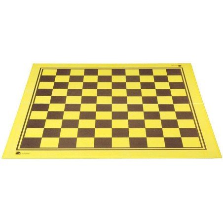 Board chess 50cm plastic folding hardtop yellow