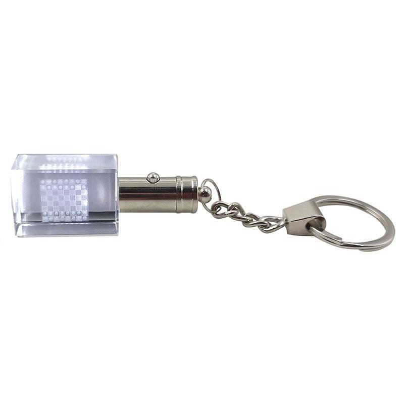 Keychain with the figure of a board with light
