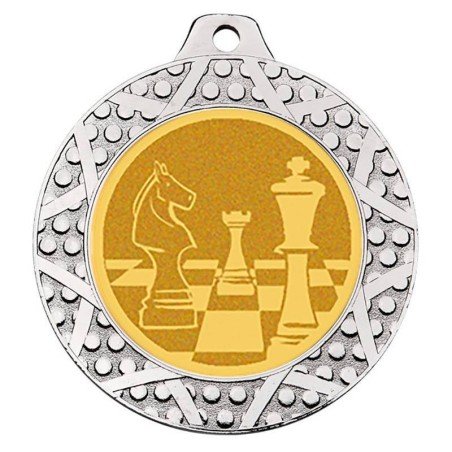 Chess silver medal for your championships. 70 mm All the sports
