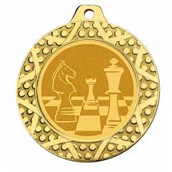 Medalla or d'escacs per als campionats. 70 mm. Tots els esports