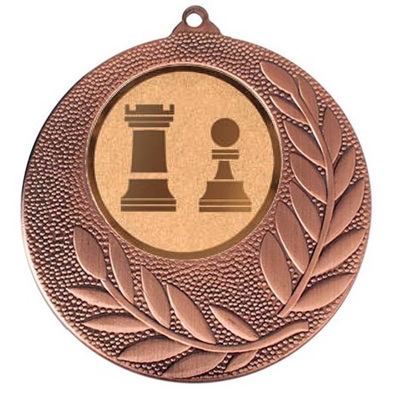 Medalla bronze d'escacs per als campionats. 60 mm. Tots els esports