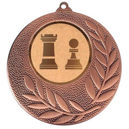 Medalla bronze d'escacs per als campionats. 60 mm. Tots els esports
