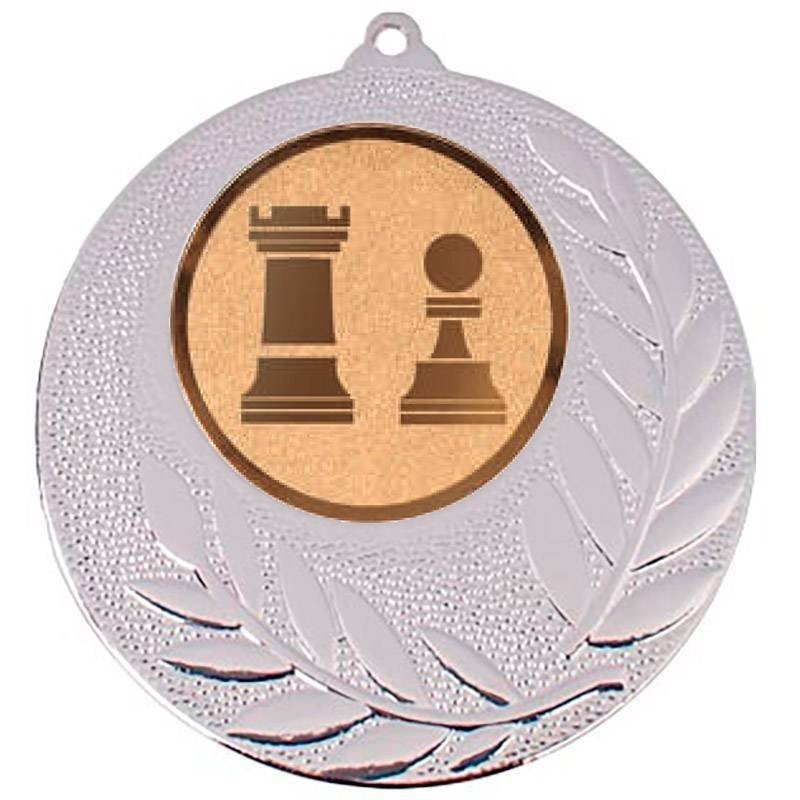 Chess silver medal for your championships. 60mm All the sports