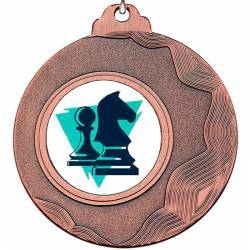 Medalla bronze d'escacs per als campionats. 50 mm. Tots els esports