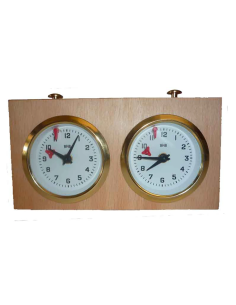 BHB Wooden Analogue Chess Clock 2