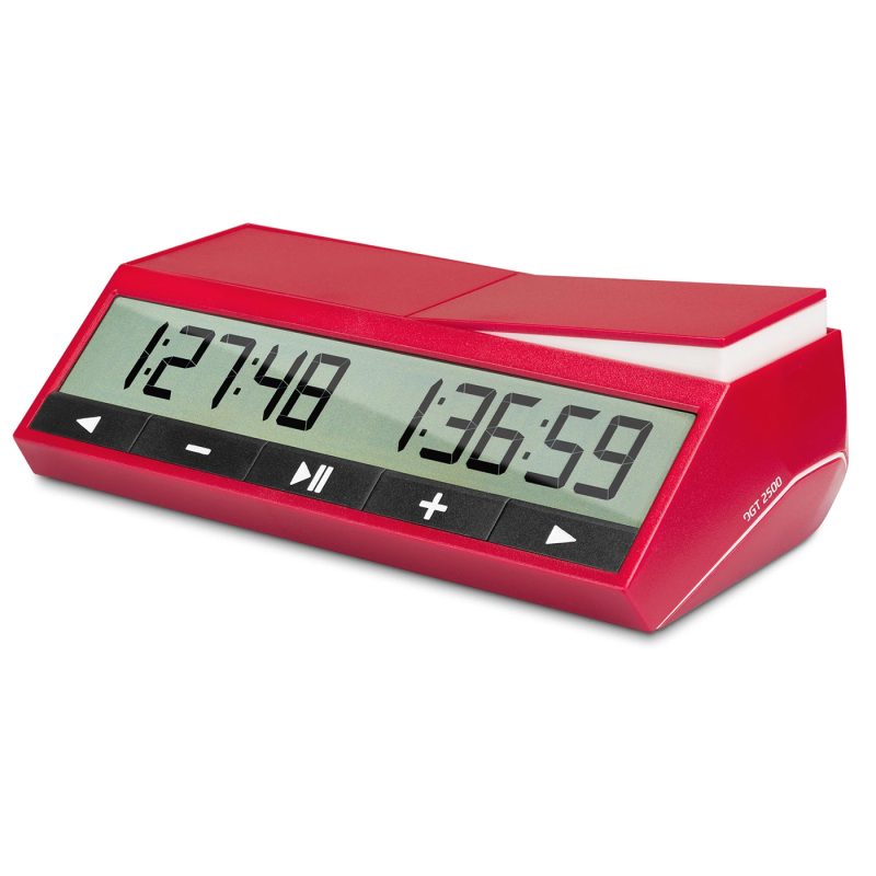 DGT 2500 digital chess clock side view