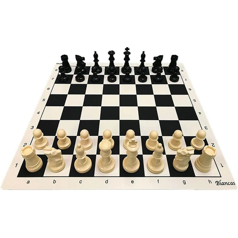 Conjunto de ajedrez Staunton 5/6 con tablero de 45 cm