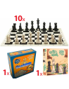 Pack escolar creativo con 10 tableros, 10 juegos de piezas, 1 OcaChess y 1 ajedrez pintable