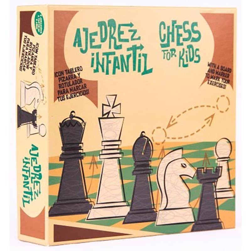 Paintable chess set for creative workshops and school activities