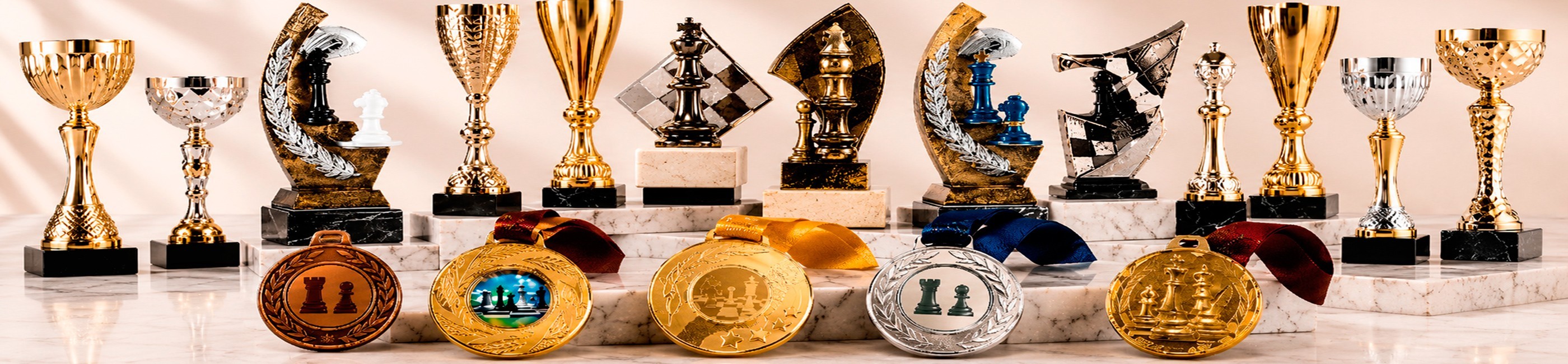 Chess Cups, Trophies and Medals | Escacimat