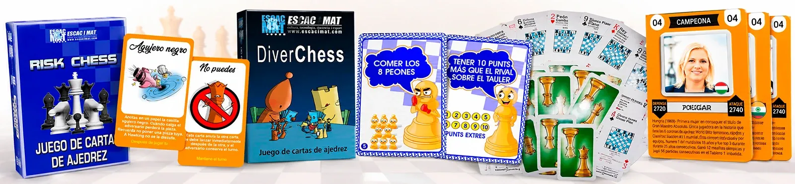 Cartas y juegos de ajedrez