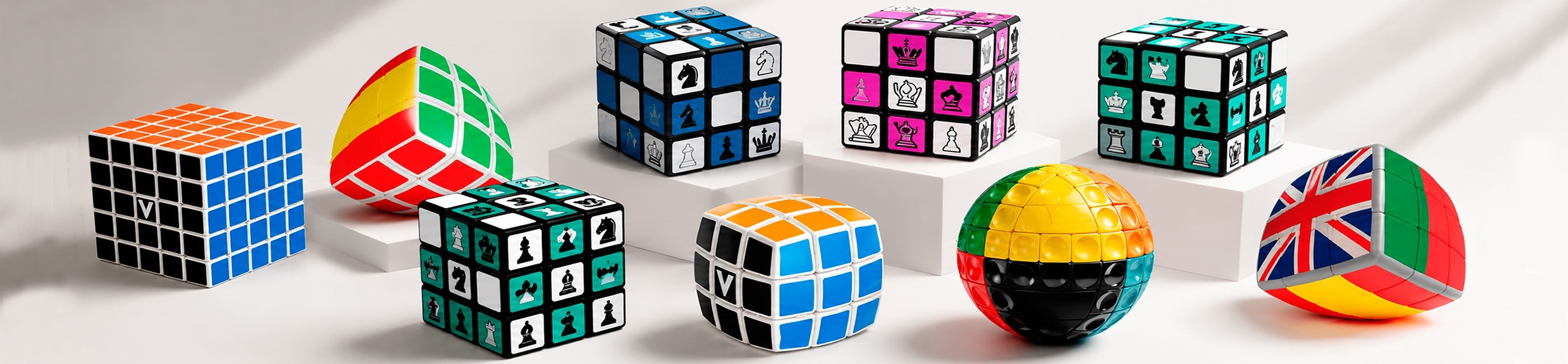 Cubos de Rubik y MateCube de ajedrez