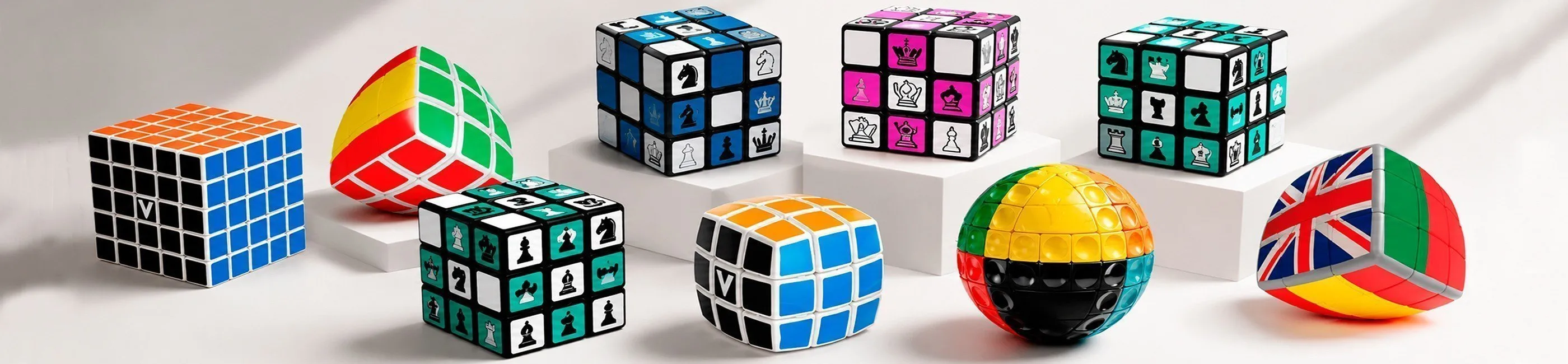 Cubos Rubik y MateCube de ajedrez