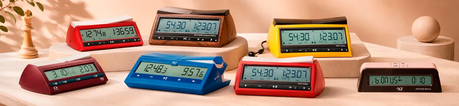 Digital chess clocks para torneos y clubs