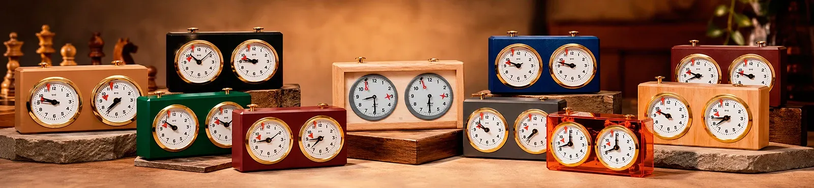 Analog chess clocks clásicos