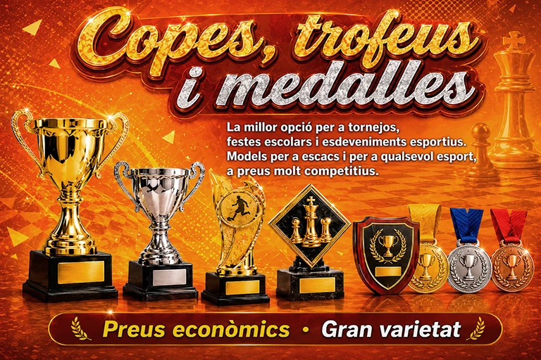 Copes, trofeus i medalles d&acute;escacs