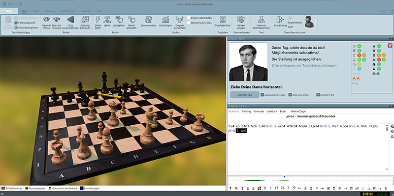 Tablero 3D en Fritz 21