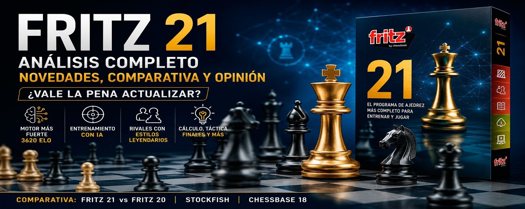 Fritz 21: análisis completo, novedades y opinión. ¿Vale la pena actualizar?